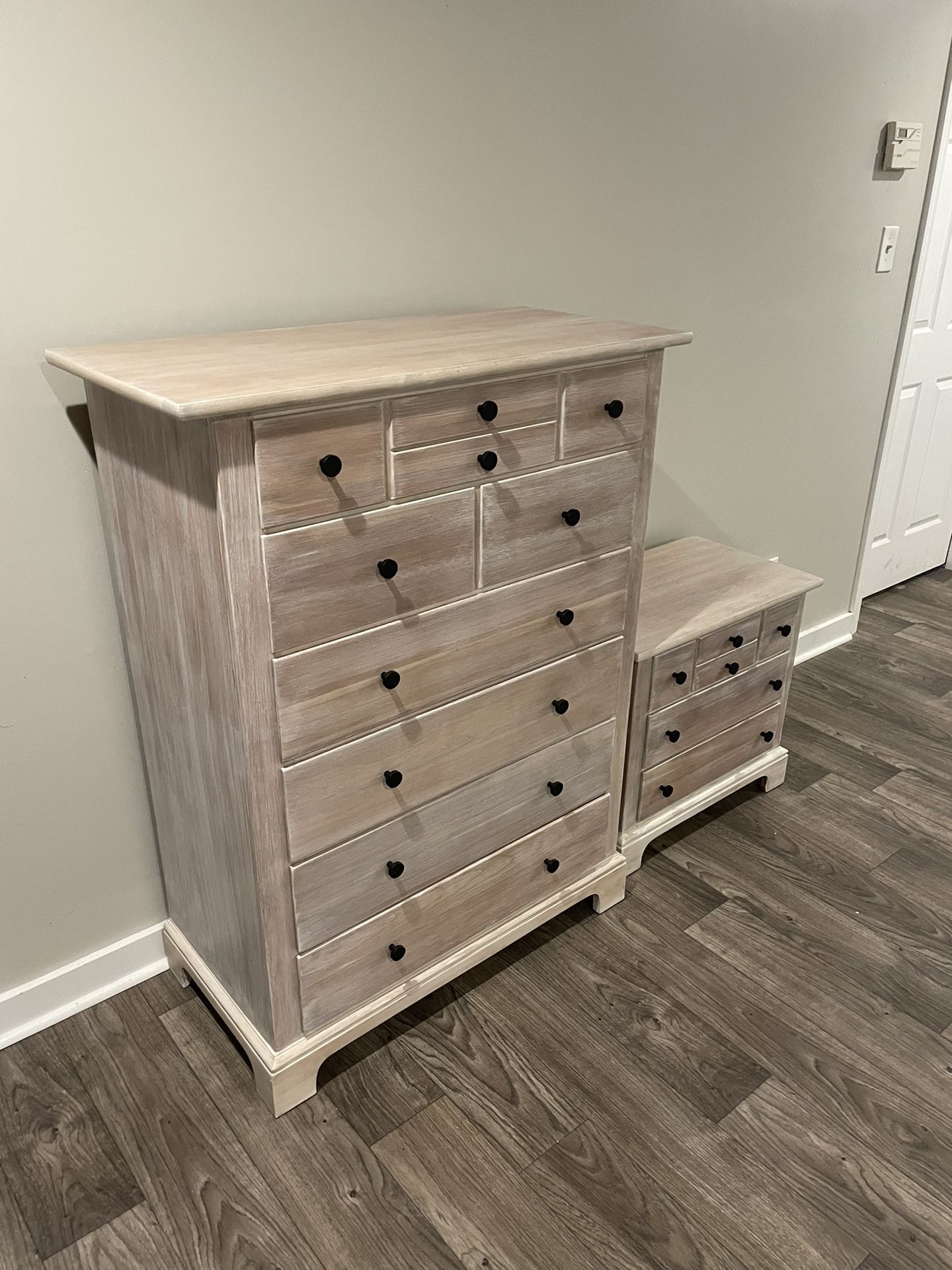 Solid Wood Dresser And Night Stand