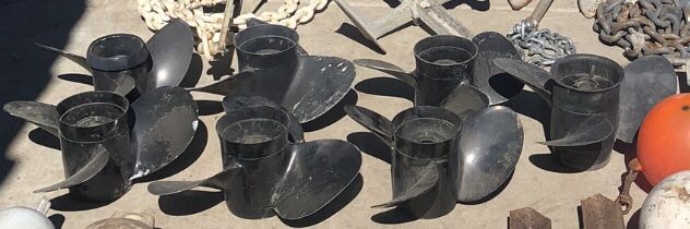 Seven Boat Propellers $80 For All Or $10 Each