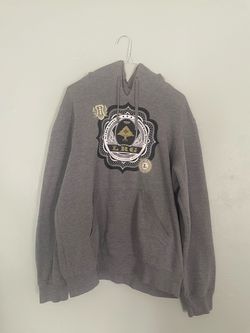 Vintage Y2K LRG Scared Money Don't Make Money Graphic Hoodie - Men's L Grey