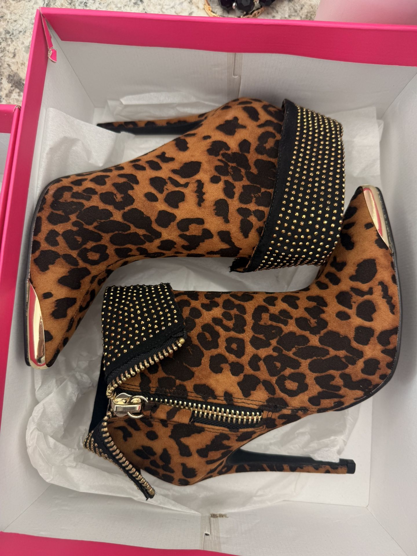 Leopard Booties