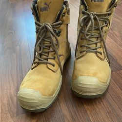 PUMA/Carhartt Men's Conquest SR Scuff Cap EVO Safety Composite Toe Lace Up Boots 