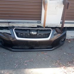 2012-2014 Subaru Impreza Complete Front Bumper With All The Accessories Oem.