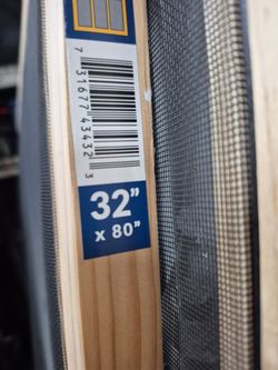 32x80in wood screendoor