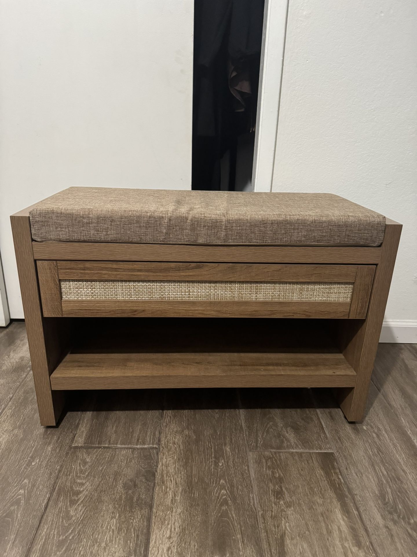 Entry Bench with Shoe Storage and Drawer