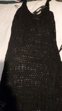 Swim suit cover black xs