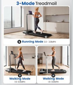 Walking Pad Treadmill for Home, Walking Pad with Incline and Handle Bar
Sturdy Foldable Handles Walking Pad with LED Display, Portable Quiet Under Des