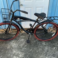 Huffy 26" Nel Lusso “ Cruiser Bike Matte Black Great Gift  Asking $ 150?
