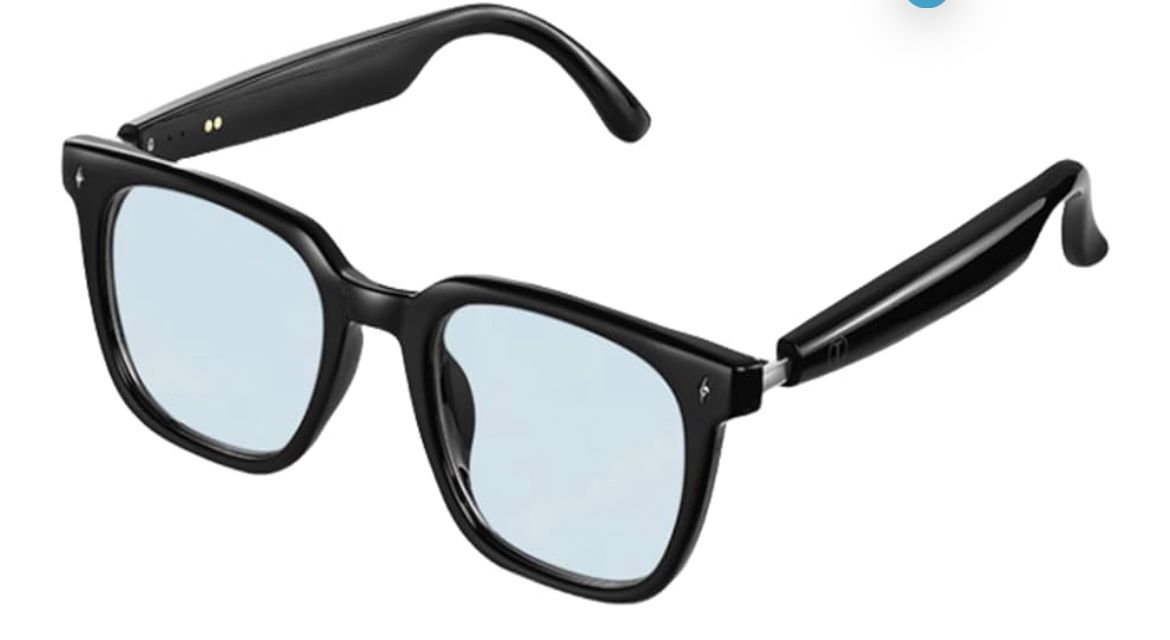 Smart Glasses for Men & Women – Bluetooth Glasses, Open Ear Speaker, HD Mic, UV400 & Blue Light Blocking