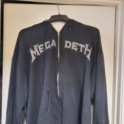 MEGADETH TOUR Hoodie Jacket. SIze XL 