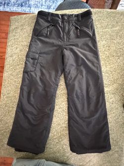 Obermeyer Kids Ski Snow Pants Black Size M 10/12 Insulated Snowboard Winter