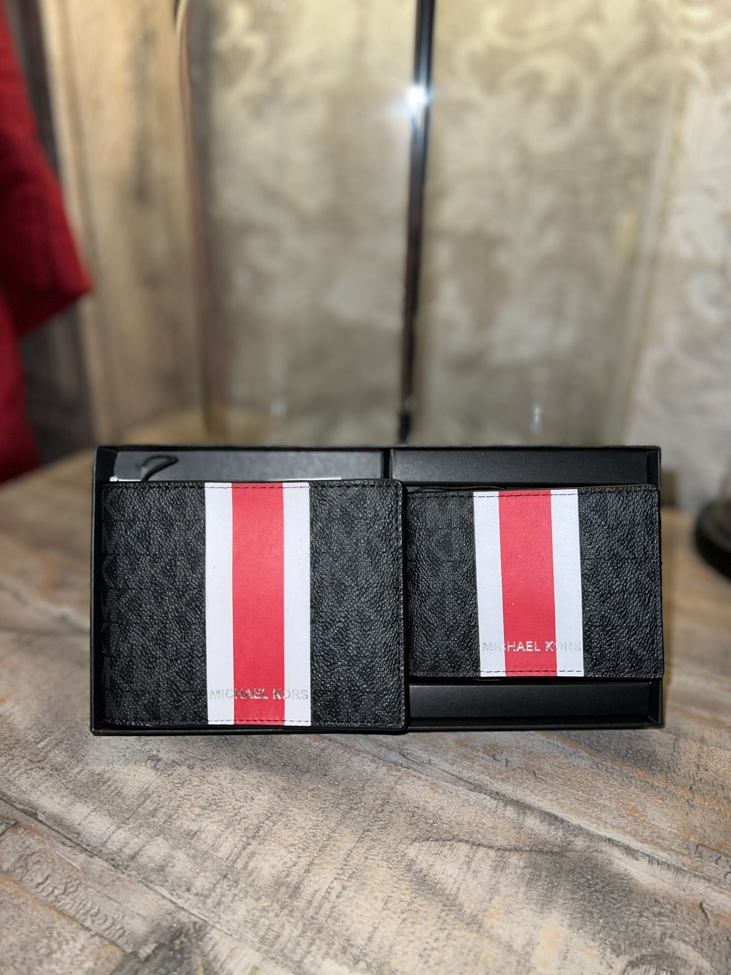 New Mens Wallets Set Michael Kors Authentic