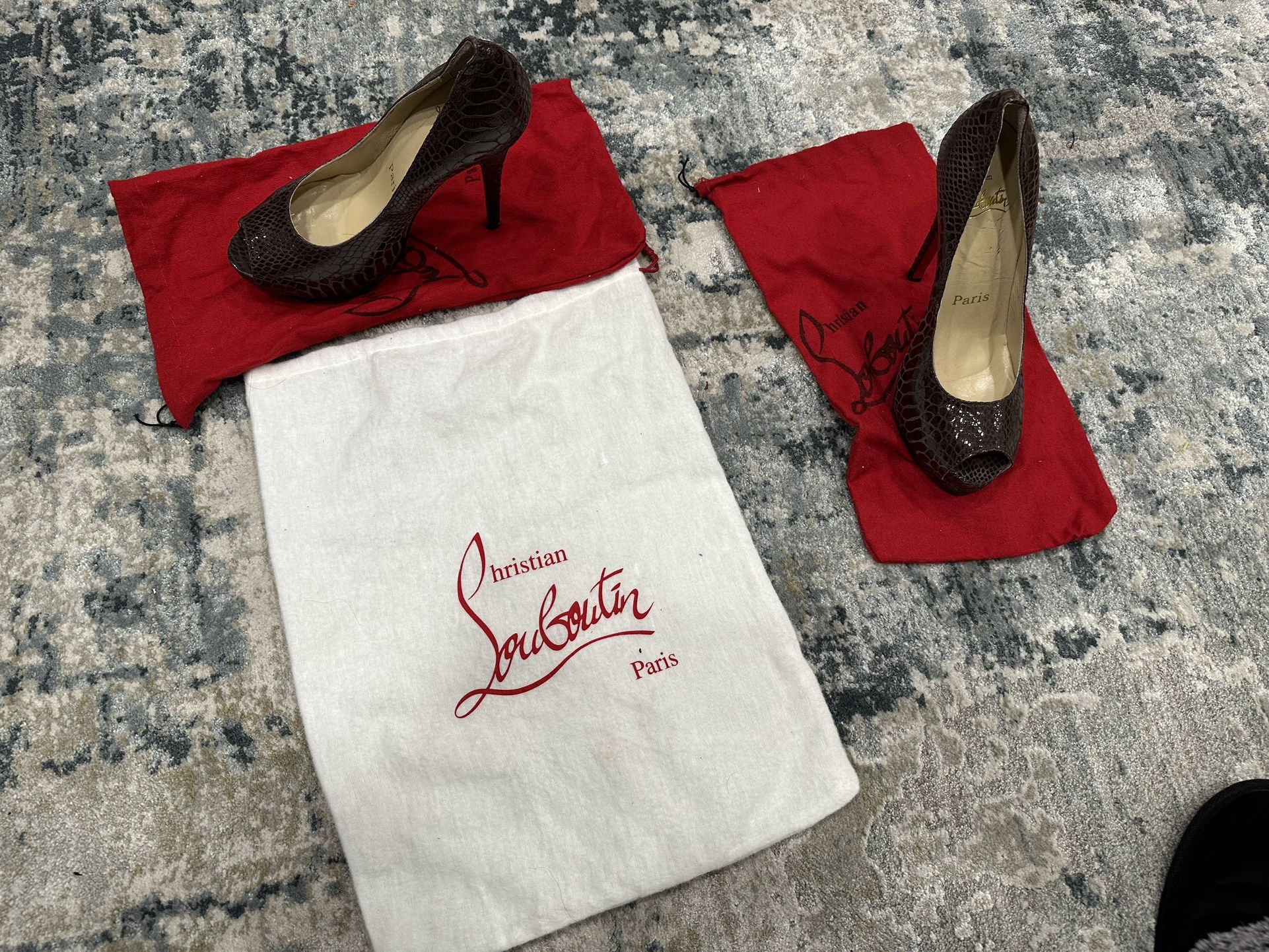 Christian Louboutin Peep Toe Heels