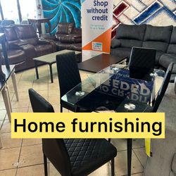 Furniture table with four chair