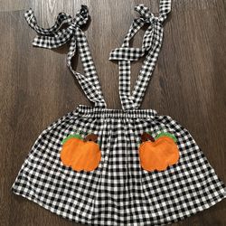 Girls Black White Pumping Skirt Jumper Size 2t #10