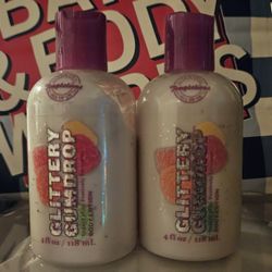 Bath & Body Works Temptations GLITTERY GUMDROP Body Lotion 2 X 4oz Total Of  8 oz NEW & RARE 