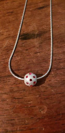 Sterling gemstone necklace