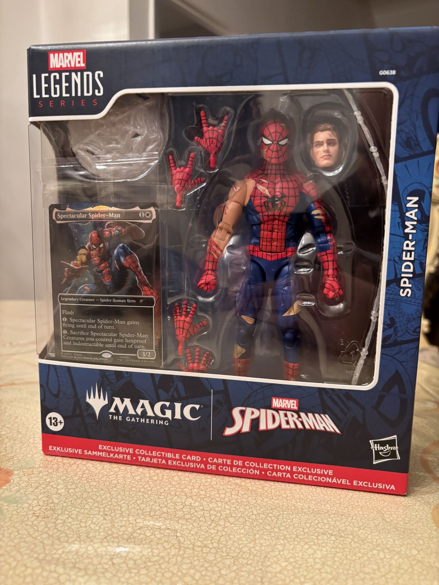 Marvel Legends Magic The Gathering Battle Damage Spider-Man