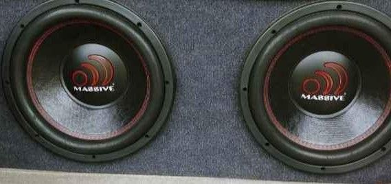 2-15 Inch MASSIVE AUDIO GTX4 Dual Voice Coil Subs 