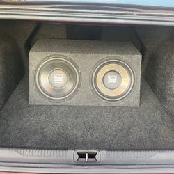2 Dual 12 Speakers 1000watt Peak