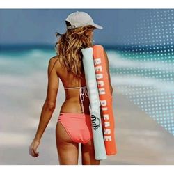 Victoria's Secret PINK Six Can Cooler Beach Sling Insulated Bag 30” Long 3” Dia