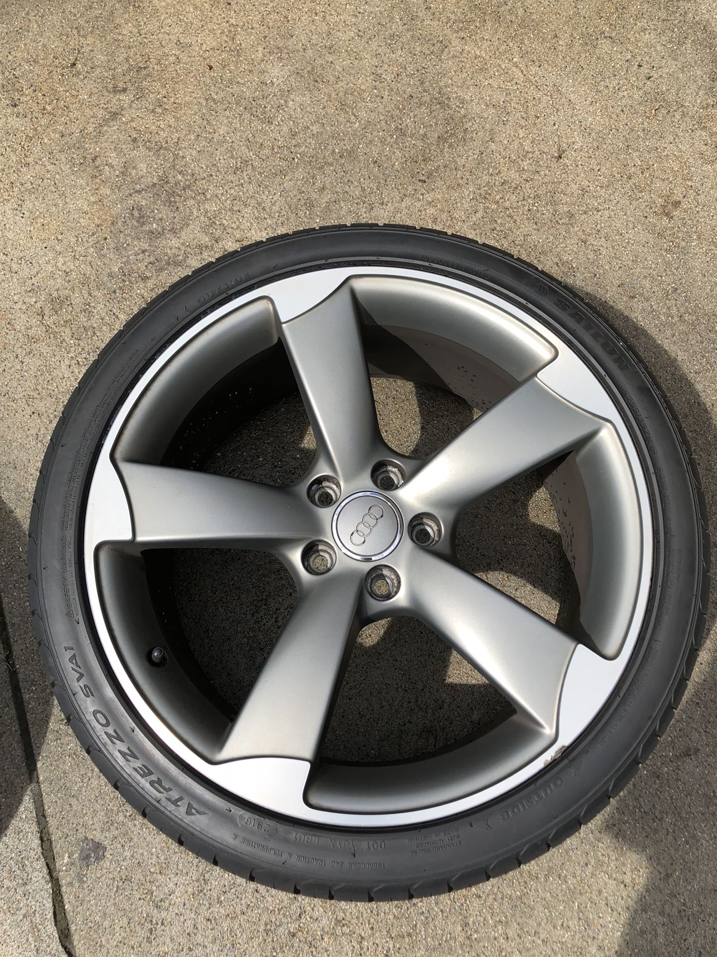 Audi s5 rims OEM. All season Atrezzo tires. 255/35ZR19