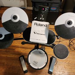 Roland TD-1KV W/Upgraded Snare & V-Drum Headphones 