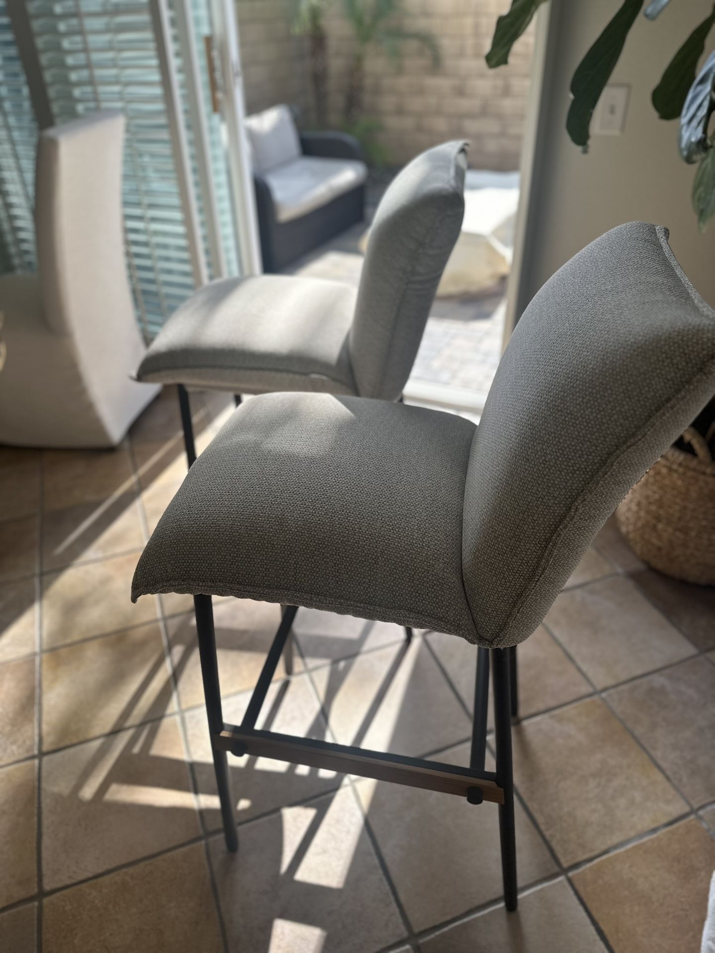 LULU AND GEORGIA Mika Indoor / Outdoor Bar Stools X2