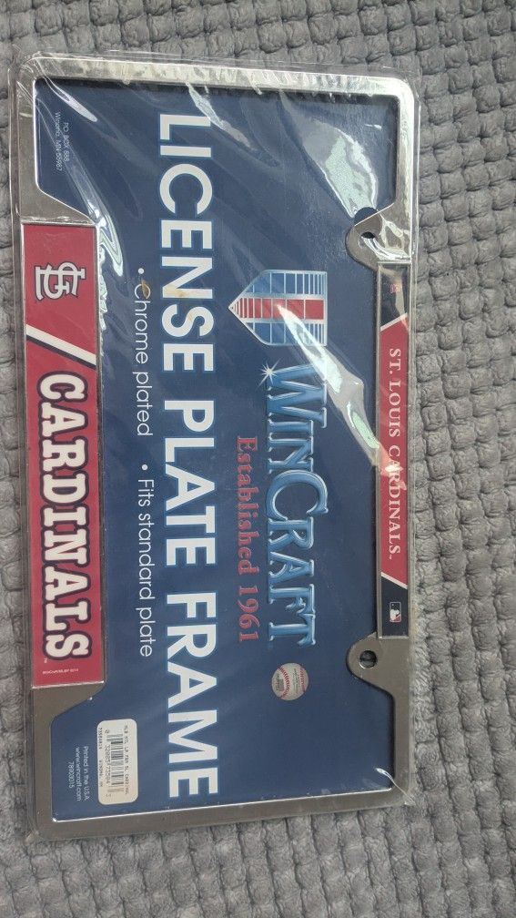 Cardinals License Plate Frame 