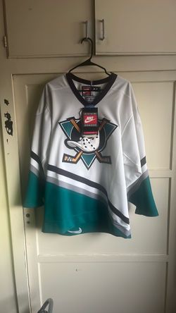 Nike Anaheim Mighty Ducks Jersey Size 44 Home White Center Ice Authentic Hockey NHL Brand New With Tags