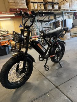 Electric Bike for Adults, 20" Fat Tire Electric Dirt Bike with 48V 18Ah Battery, 50-70 Miles Electric Motorcycle Ebikes, 750W