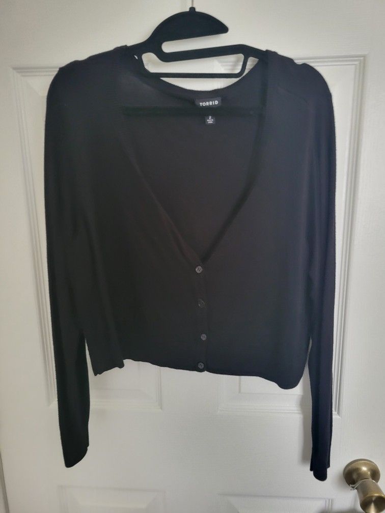 Torrid Crop Sweater/shrug