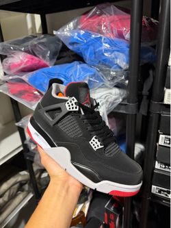 Jordan Bred 4s Men Sizes 9-10-11 New In Box 🔥 Premium Quality