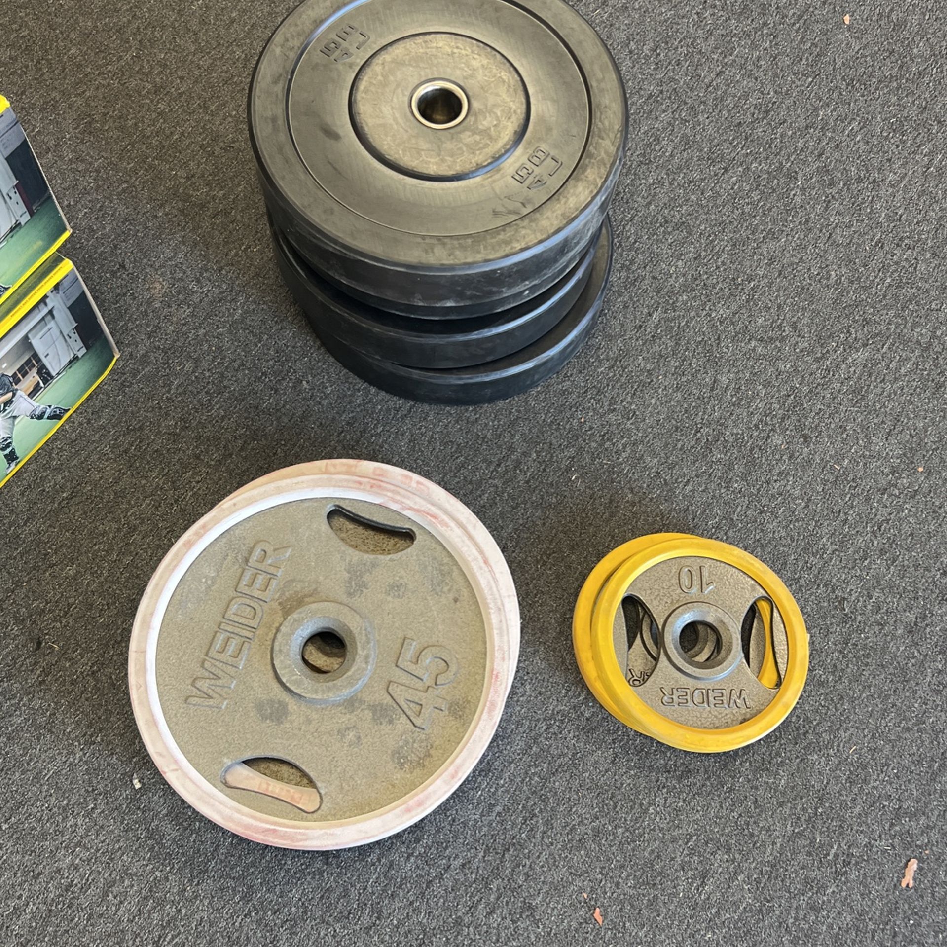 Used Olympic Weight Plates 99 Cents Per Lb - Final Price