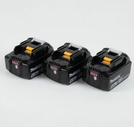 🔥 (3 Pack) Makita 18V LXT BL1860B 6.0Ah Lithium-Ion Battery – OEM High Capacity