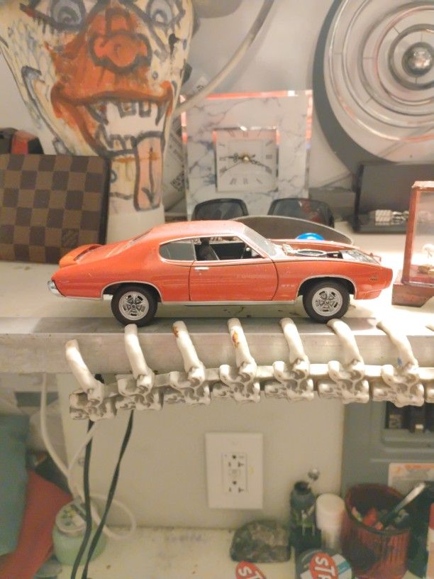 1969 gto the judge metal replica car made in usa