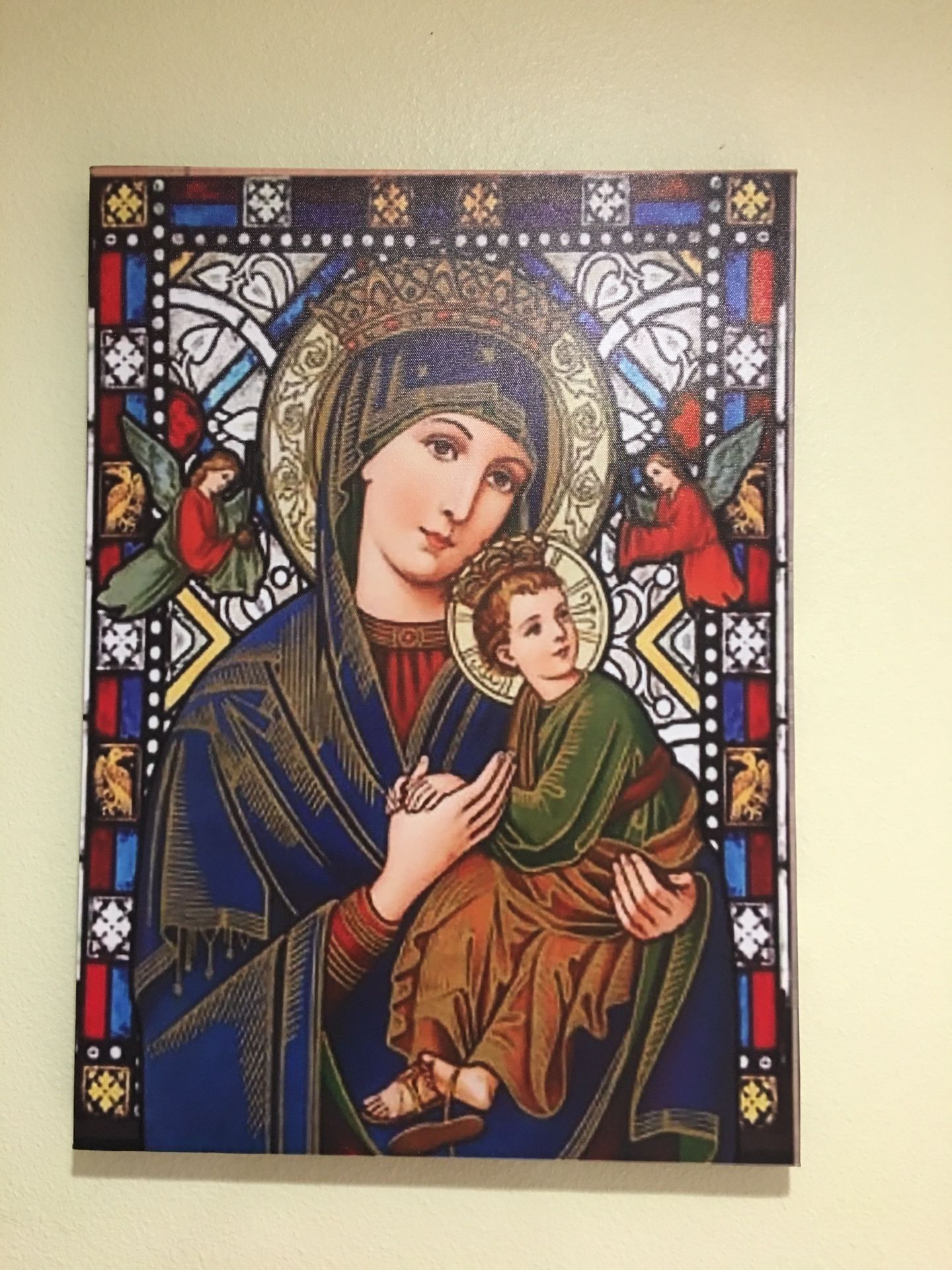 New Mother Mary Canvas Painting