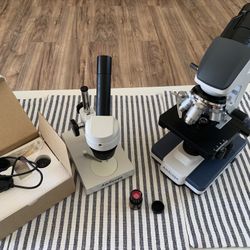 Two AmScope Microscopes + Camera