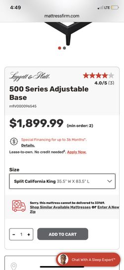 electric bed base, split twin xl