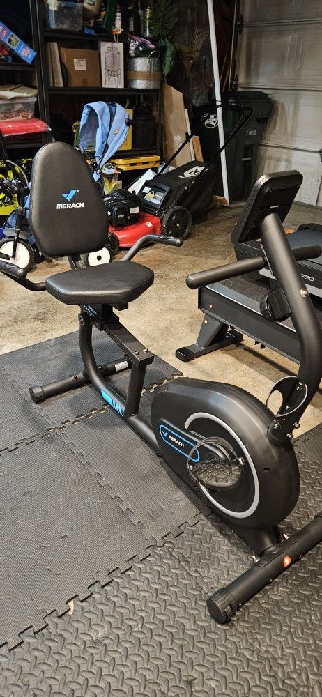 MERACH Recumbent Exercise Bike for Home with Smart Bluetooth and Exclusive App Connectivity