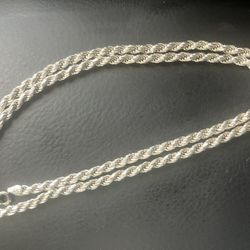 24in Sterling Silver Necklace 