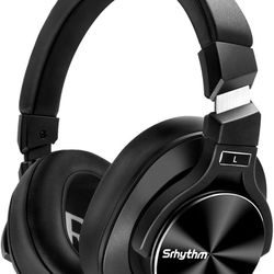 Srhythm NC75 Pro Noise Cancelling Headphones Bluetooth 5.0 Wireless,40H Playtime Headsets Over Ear with Microphones&Fast Charge for TV/PC/Cell Phone
