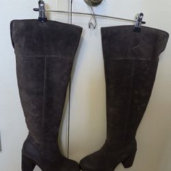 Women's Suede Boots- Born Size 8M