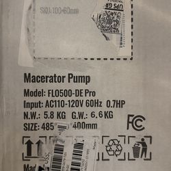 Macerator pump