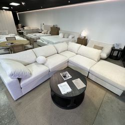 NEW Modular Cloud Sofa Sectional Chaise With Memory Foam & Down Feather Cushions