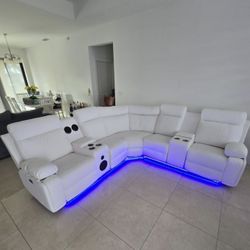 Power Recliner Sectional Sofa 