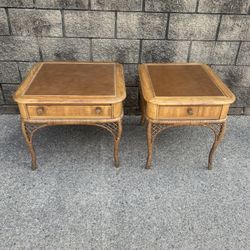 3pc matching wicker table set 