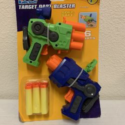 Target Dart Blaster - (New)  (6) - Soft Darts Included