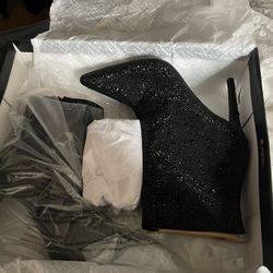 Black Sparkle Booties