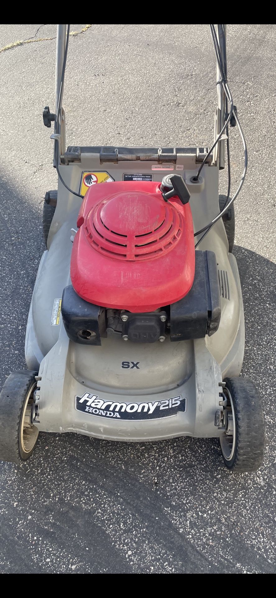 Honda Harmony 215 SX Self Propelled Mower
