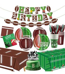 Football birthday party decorations supplies